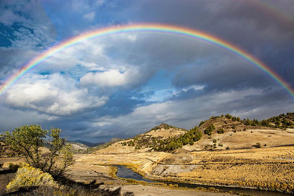 Rainbow over Un-Dammed Klamath River