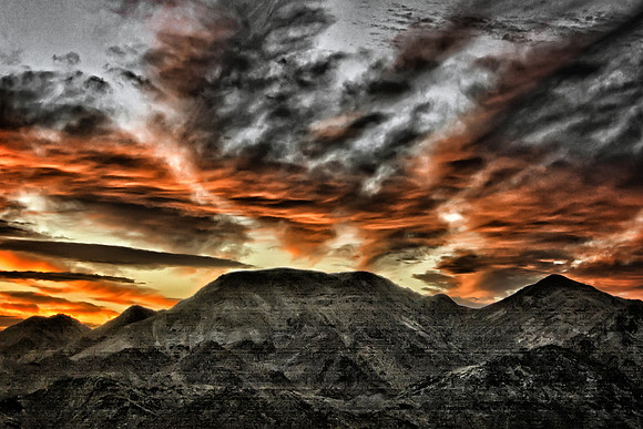 Sunset Over Canyon