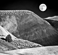 Moon Over Desert Hill