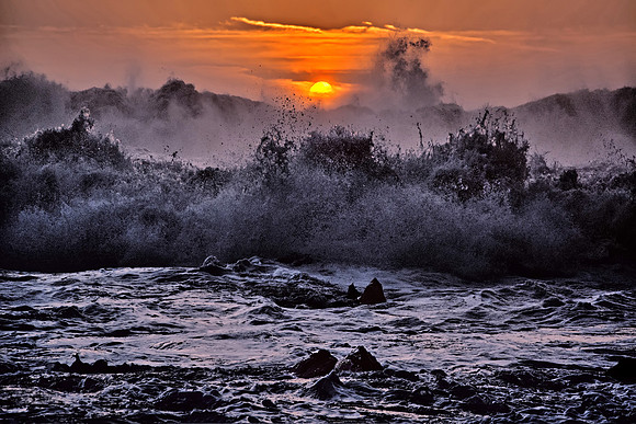 Sunset Waves