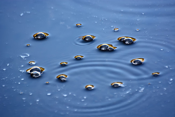 Bubbles at Cold Boiling Lake