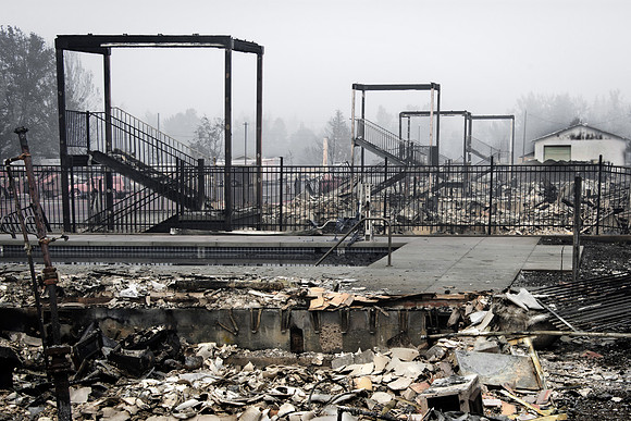 Stairs to Nowhere After Fire